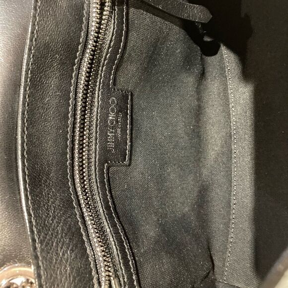 NWT Jimmy Choo Helia Leather Shoulder Bag - Picture 10 of 16